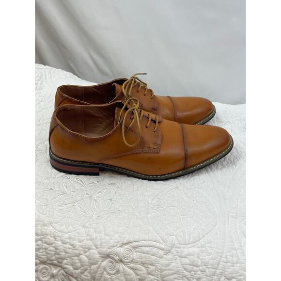 Jonsen Milan Men\'s Size 12 Brown Leather Lace-Up Dress Shoes – Formal AMY9003 main image 10